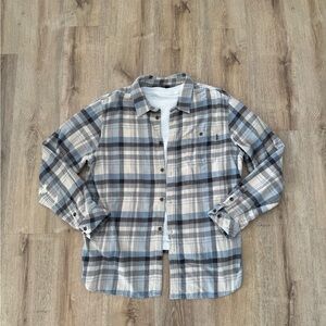 O'Neill Beige and blue Plaid Shirt